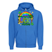 True Royal St. Patrick's Day Mommy's little lucky charm Zipper Hoodie - Neo Western