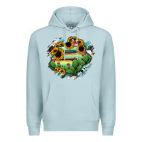 Blue Mist Aguascalientes State Of Mexico Map Premium Hoodie - RanaPortraitStore