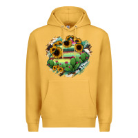 Mustard Aguascalientes State Of Mexico Map Premium Hoodie - RanaPortraitStore
