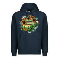 Navy Aguascalientes State Of Mexico Map Premium Hoodie - RanaPortraitStore