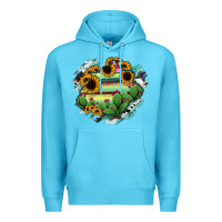Ocean Blue Aguascalientes State Of Mexico Map Premium Hoodie - RanaPortraitStore