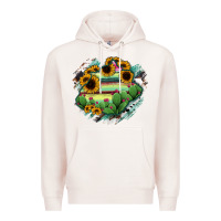 Pale Pink Aguascalientes State Of Mexico Map Premium Hoodie - RanaPortraitStore