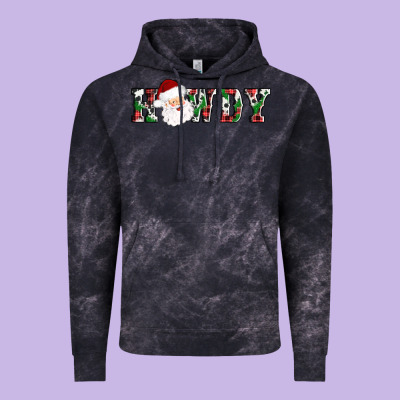 Howdy Santa Vintage Hoodie Designed By Adodesignshop