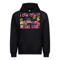 Black i can totally make that Urban Hoodie - MaliasSmallBusiness