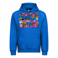 Cobalt i can totally make that Urban Hoodie - MaliasSmallBusiness