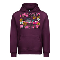 Mauve Wine i can totally make that Urban Hoodie - MaliasSmallBusiness