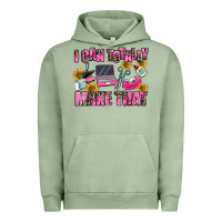 Pigment Oil Green i can totally make that Urban Hoodie - MaliasSmallBusiness