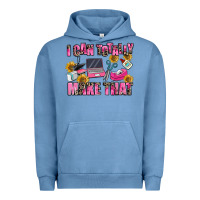 Pigment Pebble Blue i can totally make that Urban Hoodie - MaliasSmallBusiness