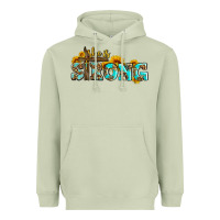 Matcha she is strong with cross Heavyweight Hoodie - AdoDesignShop