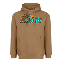 She Is Strong With Cross Heavyweight Hoodie | Teevron