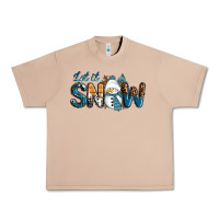Burro Let It Snow Snowman Urban Heavy Tee - RanaPortraitStore