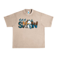 French Oak Let It Snow Snowman Urban Heavy Tee - RanaPortraitStore
