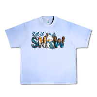 Grape Ice Let It Snow Snowman Urban Heavy Tee - RanaPortraitStore