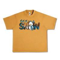 Peanut Butter Let It Snow Snowman Urban Heavy Tee - RanaPortraitStore