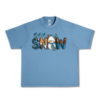 Pebble Blue Let It Snow Snowman Urban Heavy Tee - RanaPortraitStore