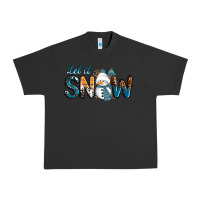 Pigment Black Let It Snow Snowman Urban Heavy Tee - RanaPortraitStore