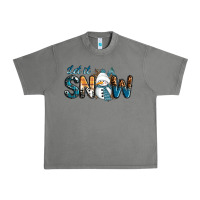 Tornado Let It Snow Snowman Urban Heavy Tee - RanaPortraitStore