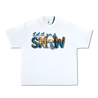 White Let It Snow Snowman Urban Heavy Tee - RanaPortraitStore