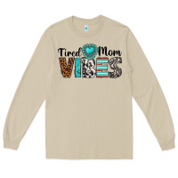 Mushroom tired mom vibes Long Sleeve Tee - texasbilliewilder