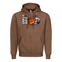 Chestnut boo Zipper Hoodie - CowhideDigitalArt