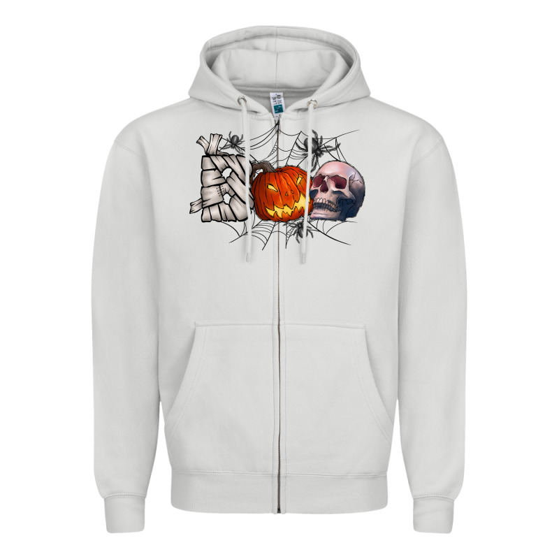Boo Zipper Hoodie by CowhideDigitalArt | Teevron