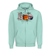 Seafoam boo Zipper Hoodie - CowhideDigitalArt