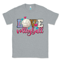 Heather Grey love volleyball Classic Tee - Zillion Design Studio