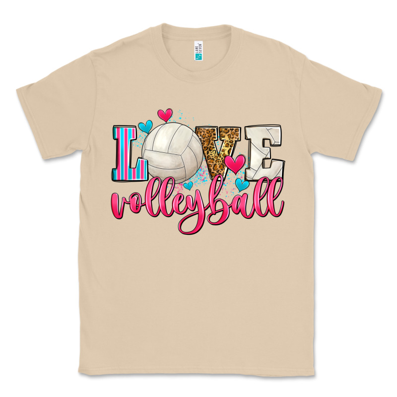 Love Volleyball Classic Tee by Zillion Design Studio | Teevron