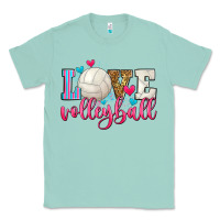 Seafoam love volleyball Classic Tee - Zillion Design Studio