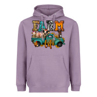 Lavender farm life farm animals truck Heavyweight Hoodie - Jasminsmagicworld