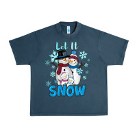Midnight Navy Let It Snow Urban Heavy Tee - RanaPortraitStore