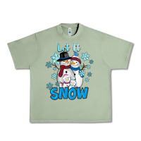 Oil Green Let It Snow Urban Heavy Tee - RanaPortraitStore