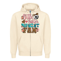 Sandshell little sister biggest fan soccer Zipper Hoodie - HRA Design Shop