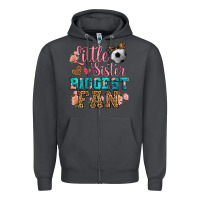 Smoke little sister biggest fan soccer Zipper Hoodie - HRA Design Shop
