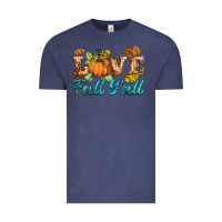 Vintage Denim love fall y'all Vintage Tee - BarkalooDesign
