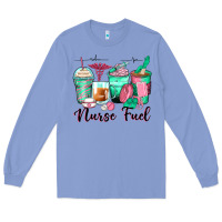 Colony Blue nurse fuel coffee cups Long Sleeve Tee - Zillion Design Studio