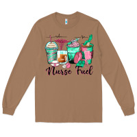 Toasted Coconut nurse fuel coffee cups Long Sleeve Tee - Zillion Design Studio