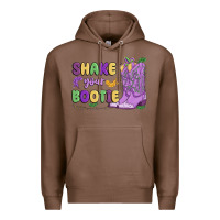 Chestnut shake your bootie mardi gras Premium Hoodie - MaliasSmallBusiness
