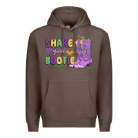 Coffee shake your bootie mardi gras Premium Hoodie - MaliasSmallBusiness
