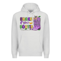 Dove Grey shake your bootie mardi gras Premium Hoodie - MaliasSmallBusiness