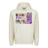 Oatmeal Heather shake your bootie mardi gras Premium Hoodie - MaliasSmallBusiness
