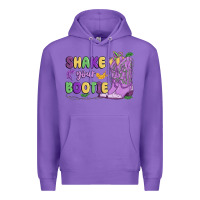 Purple shake your bootie mardi gras Premium Hoodie - MaliasSmallBusiness