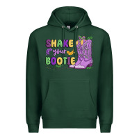 Sports Green shake your bootie mardi gras Premium Hoodie - MaliasSmallBusiness