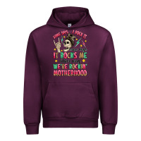 Mauve Wine some days i rock it some days it rocks me Urban Hoodie - MaliasSmallBusiness