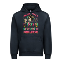 Navy some days i rock it some days it rocks me Urban Hoodie - MaliasSmallBusiness