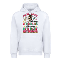 White some days i rock it some days it rocks me Urban Hoodie - MaliasSmallBusiness
