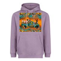 Lavender farm animals truck Heavyweight Hoodie - Jasminsmagicworld