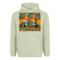 Matcha farm animals truck Heavyweight Hoodie - Jasminsmagicworld