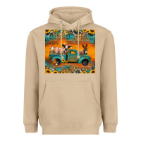 Mushroom farm animals truck Heavyweight Hoodie - Jasminsmagicworld