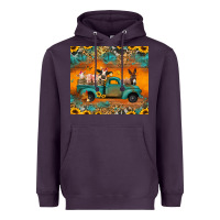 Plum farm animals truck Heavyweight Hoodie - Jasminsmagicworld